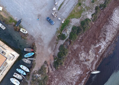 Le port de Sète pris par un drone